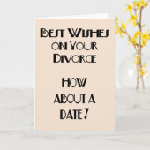 Die besten Wünsche für Ihre Scheidung Karte (Gelbe Blume)