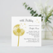 Die besten Wünsche! Gelb! Einladung (Stehend Vorderseite)