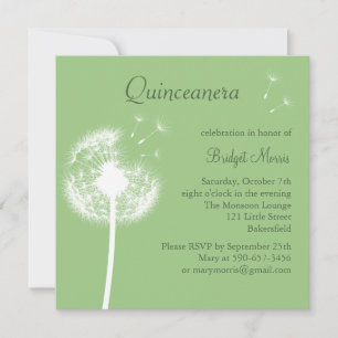 Die besten Wünsche! (Grün) Einladung