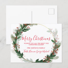 Die besten Wünsche in dieser Saison frohe Weihnach Postkarte