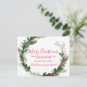 Die besten Wünsche in dieser Saison frohe Weihnach Postkarte (Stehend Vorderseite)