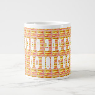 Die besten Wünsche Kunst gemustert mit den Nachric Jumbo-Tasse