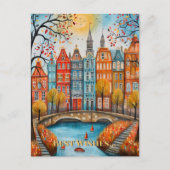 Die besten Wünsche nach einem Whimsical Fall in Am Postkarte (Vorderseite)