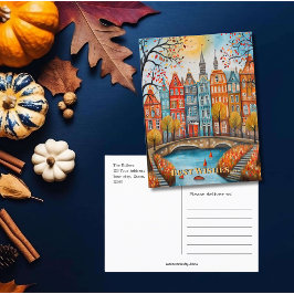 Die besten Wünsche nach einem Whimsical Fall in Am Postkarte