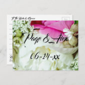 Die besten Wünsche nach neuem Weds Wedding Destiny Postkarte (Vorne/Hinten)