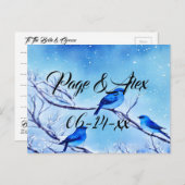 Die besten Wünsche nach neuem Weds Wedding Destiny Postkarte (Vorne/Hinten)