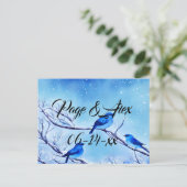 Die besten Wünsche nach neuem Weds Wedding Destiny Postkarte (Stehend Vorderseite)