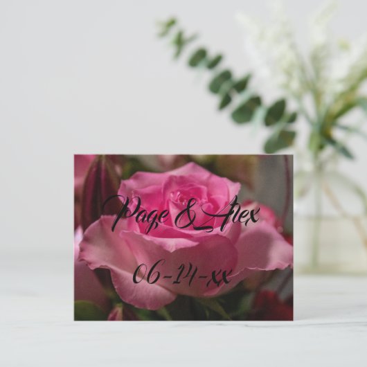 Die besten Wünsche nach neuem Weds Wedding Destiny Postkarte (Stehend Vorderseite)