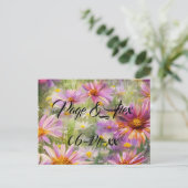 Die besten Wünsche nach neuem Weds Wedding Destiny Postkarte (Stehend Vorderseite)