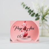 Die besten Wünsche nach neuem Weds Wedding Destiny Postkarte (Stehend Vorderseite)