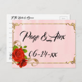 Die besten Wünsche nach neuem Weds Wedding Destiny Postkarte (Vorne/Hinten)