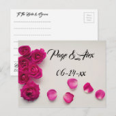 Die besten Wünsche nach neuem Weds Wedding Destiny Postkarte (Vorne/Hinten)