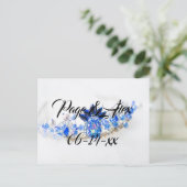 Die besten Wünsche nach neuem Weds Wedding Destiny Postkarte (Stehend Vorderseite)