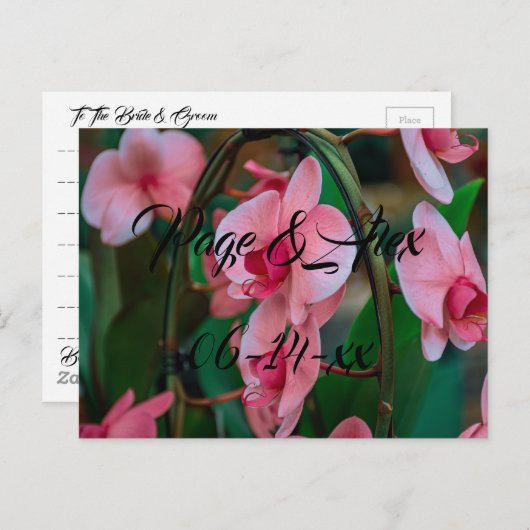 Die besten Wünsche nach neuem Weds Wedding Destiny Postkarte (Vorne/Hinten)