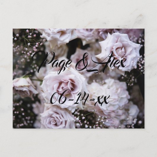 Die besten Wünsche nach neuem Weds Wedding Destiny Postkarte (Vorderseite)