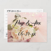 Die besten Wünsche nach neuem Weds Wedding Destiny Postkarte (Vorne/Hinten)