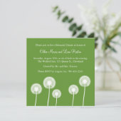 Die besten Wünsche! Probe Dinner Einladung (grün) (Stehend Vorderseite)