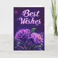 Die besten Wünsche Purple Blumen