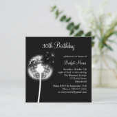 Die besten Wünsche! (Schwarz) Einladung (Stehend Vorderseite)