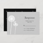 Die besten Wünsche! UAWG (schwarz) RSVP Karte (Vorne/Hinten)