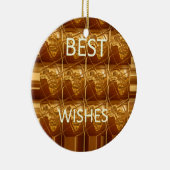 Die besten Wünsche von der Kunst der afrikanischen Keramikornament (Rechts)