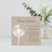 Die besten Wünsche! zu der Einladung von Burlap 16 (Stehend Vorderseite)