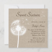 Die besten Wünsche! zu der Einladung von Burlap 16 (Vorderseite)