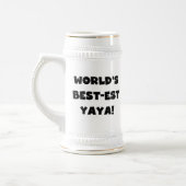 Die besten Yaya-Geschenke der Black Text World Bierglas (Links)