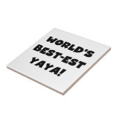 Die besten Yaya-Geschenke der Black Text World Fliese (Seite)