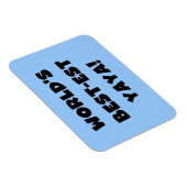 Die besten Yaya-Geschenke der Black Text World Magnet (Rechte Seite)