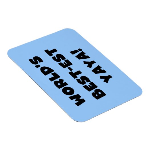 Die besten Yaya-Geschenke der Black Text World Magnet (Rechte Seite)