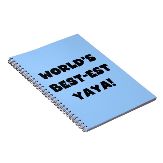Die besten Yaya-Geschenke der Black Text World Notizblock (Rechte Seite)