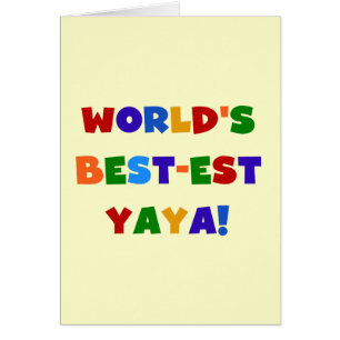 Die besten Yaya-Geschenke der Welt in hellen Farbe