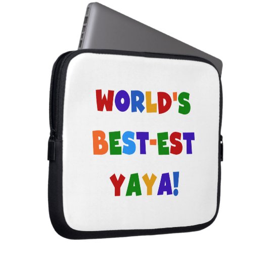 Die besten Yaya-Geschenke der Welt in hellen Farbe Laptopschutzhülle (Vorne Rechts)