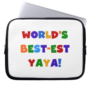 Die besten Yaya-Geschenke der Welt in hellen Farbe Laptopschutzhülle