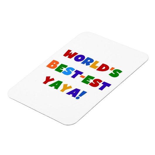 Die besten Yaya-Geschenke der Welt in hellen Farbe Magnet (Linke Seite)