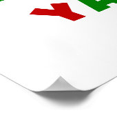 Die besten Yaya-Geschenke der Welt in hellen Farbe Poster (Ecke)