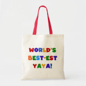 Die besten Yaya-Geschenke der Welt in hellen Farbe Tragetasche (Vorne)