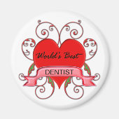 Die besten Zahnärzte der Welt Magnet (Vorne)