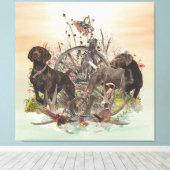 Die besten Zeiten für die Jagd, APS Leinwanddruck (Insitu (Holzboden))