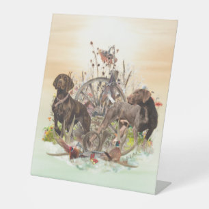 Die besten Zeiten für die Jagd, APS Sockelschild