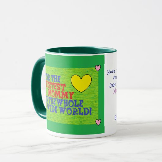 Die Bestest Mama in der WeltTasse Tasse (Vorderseite Links)