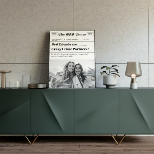 Die BestFriend Times Zeitungen einzigartig persona Poster