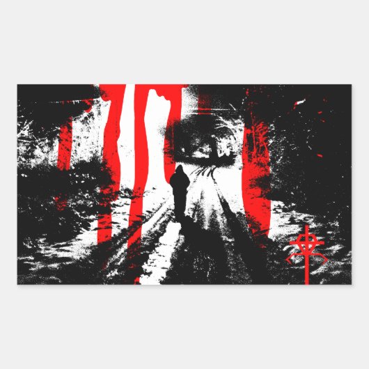 Die Bestie im Inneren Rechteckiger Aufkleber (Vorderseite)