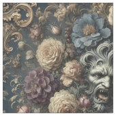 Die Bestie in - gotische Statement-Tile Stoff (Nahaufnahme)