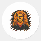 Die Bestie meinte das Garbage Man Craft _1 Runder Aufkleber (Vorderseite)