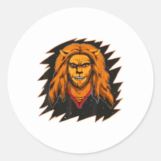 Die Bestie meinte das Garbage Man Craft _1 Runder Aufkleber (Vorderseite)