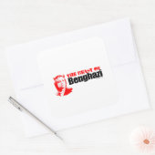 Die Bestie von Bengasi Quadratischer Aufkleber (Umschlag)