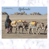 Die Bestien von Burden in Dschibuti Postkarte