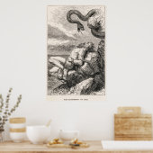 Die Bestrafung Lokis durch Louis Huard Poster (Küche)